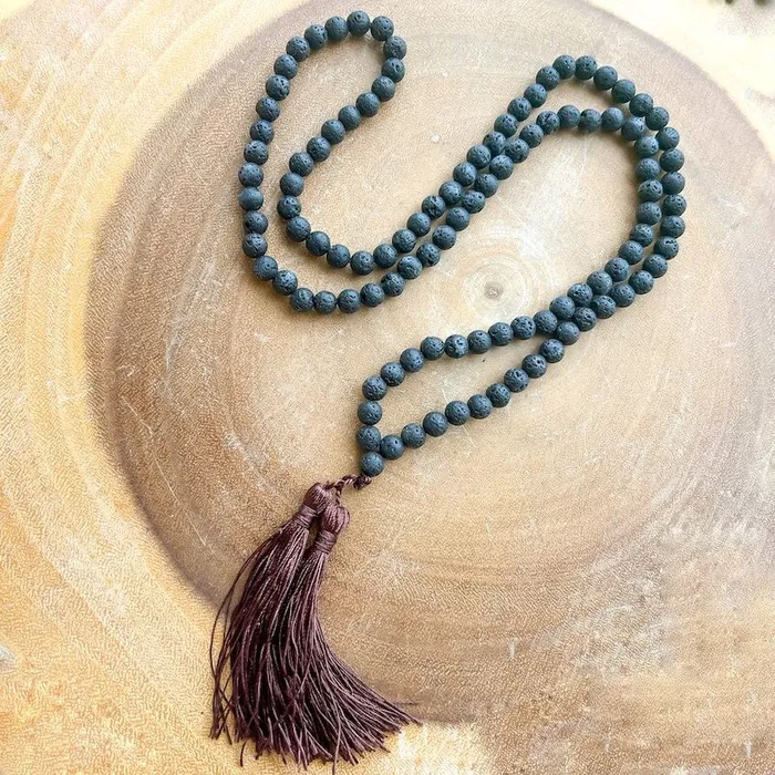 Necklaces Natural Gemstone Mala Necklace Magic Crystals
