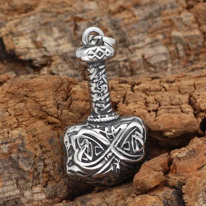 Necklaces Thor Hammer Necklace Mjolnir Valhalla Vikings