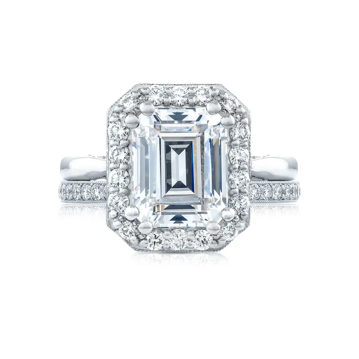 Rings International Diamond Center Tacori Platinum RoyalT Engagement Ring Setting 078 CTW Rings International Diamond Center Tacori Platinum RoyalT Engagement Ring Setting 078 CTW