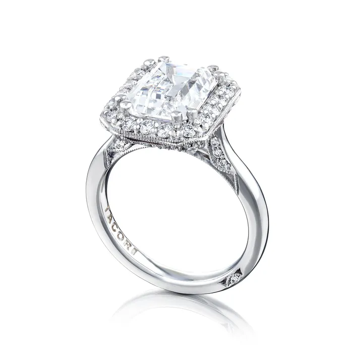 Rings International Diamond Center Tacori Platinum RoyalT Engagement Ring Setting 078 CTW Rings International Diamond Center Tacori Platinum RoyalT Engagement Ring Setting 078 CTW