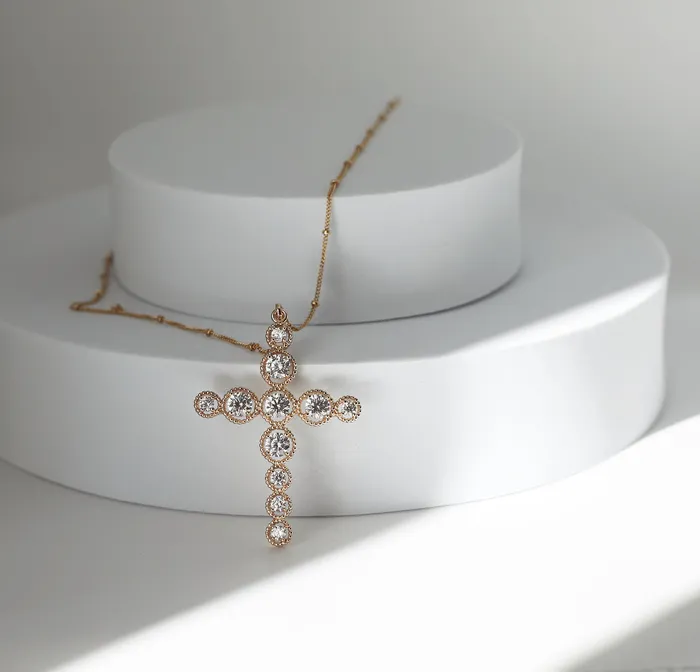 The Little Catholic Necklaces Old World Cross Necklace