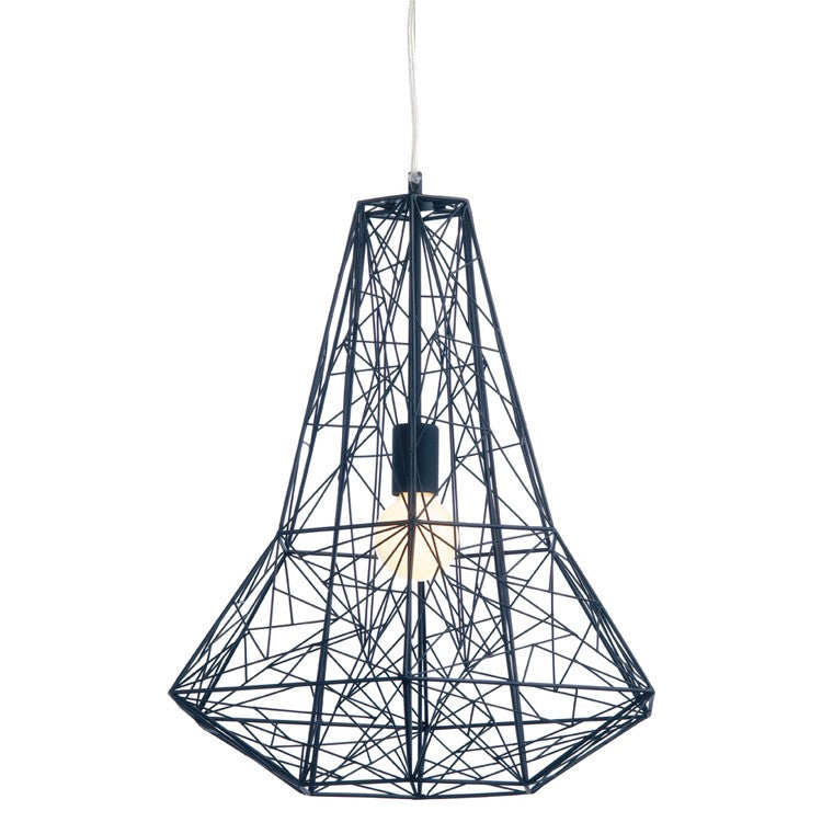 Office Lighting |  Unique Cage-Style Black Wire Pendant Light Office Decor Office Lighting